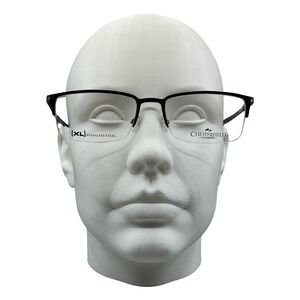 Chesterfield CH84XL Mens Eyeglasses Black Semi-Rimless Rectangular XL Frames